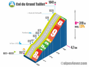 Col du Grand Taillet / Versant Est