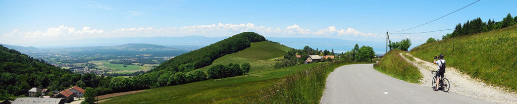 Le replat vous permettra de profiter d'une belle vue sur le Mont Draillant avec le Lac Léman en toile de fond (photo Alpes4ever).