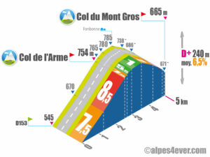 Col du Mont Gros / Versant Ouest